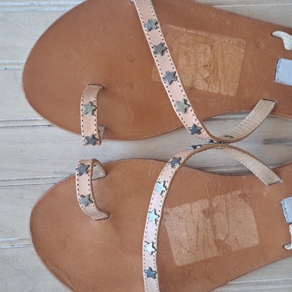 STEVE MADDEN PAIGE SANDALS STAR STRAPPY TOE LOOP SANDALS BLUSH - Picture 2 of 7